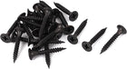 M3.5x25mm Phillips Flat Head Self Tapping Screws Black 25pcs