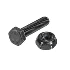 M10x45mm Hex Head Screw Bolts Nut Set Fastener Carbon Steel, Total 20pcs