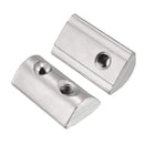 Roll-in Spring M4 T Nut, Roll Ball Elastic Nuts for 4040 Series Aluminum Extrusion Profile Suitable for Aluminum Profile with 8mm Groove Depth, Pack of 12