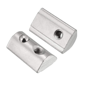 Roll-in Spring M4 T Nut, Roll Ball Elastic Nuts for 4040 Series Aluminum Extrusion Profile Suitable for Aluminum Profile with 8mm Groove Depth, Pack of 12