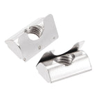 M8 Roll in Spring T Nut with Spring Sheet Carbon Steel for 3030/4040 Series Aluminum Extrusion Profile Rail with 8mm Slot 25Pcs