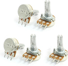Top Adjustment Single Turn Knurled Shaft Potentiometer 10K Ohm 5pcs