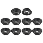 18 Pcs Rubber Grommets, 16mm ID 20mm Drill Hole Double Sided Hollow Firewall Hole Plugs Round Electrical Wiring Gasket, Black