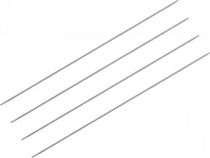 2 Pairs Knitting Needle Set, 2.0mm Diameter 9.84 Inches Length Stainless Steel Double Pointed Sweater Needles for Handmade Projects DIY Knitting