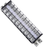 Barrier Terminal Strip Block 660V 30A Dual Rows 10P Rail Base Screw Connector