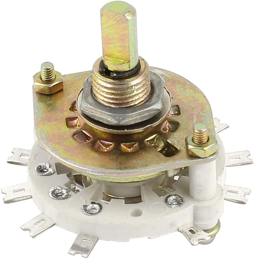 6mm D Shaft 2P4T 2 Pole 4 Position Band Channel Rotary Switch