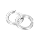 M8 Split Lock Washer, 50Pcs 316 Stainless Steel Spring Lock Washers Metal Split Ring Washer for Screw Bolts Machinery