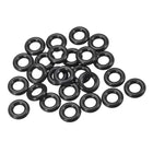Fluorine Rubber O Rings, 13mm OD, 6mm Inner Diameter, 3.5mm Width, Seal Gasket Black 25Pcs