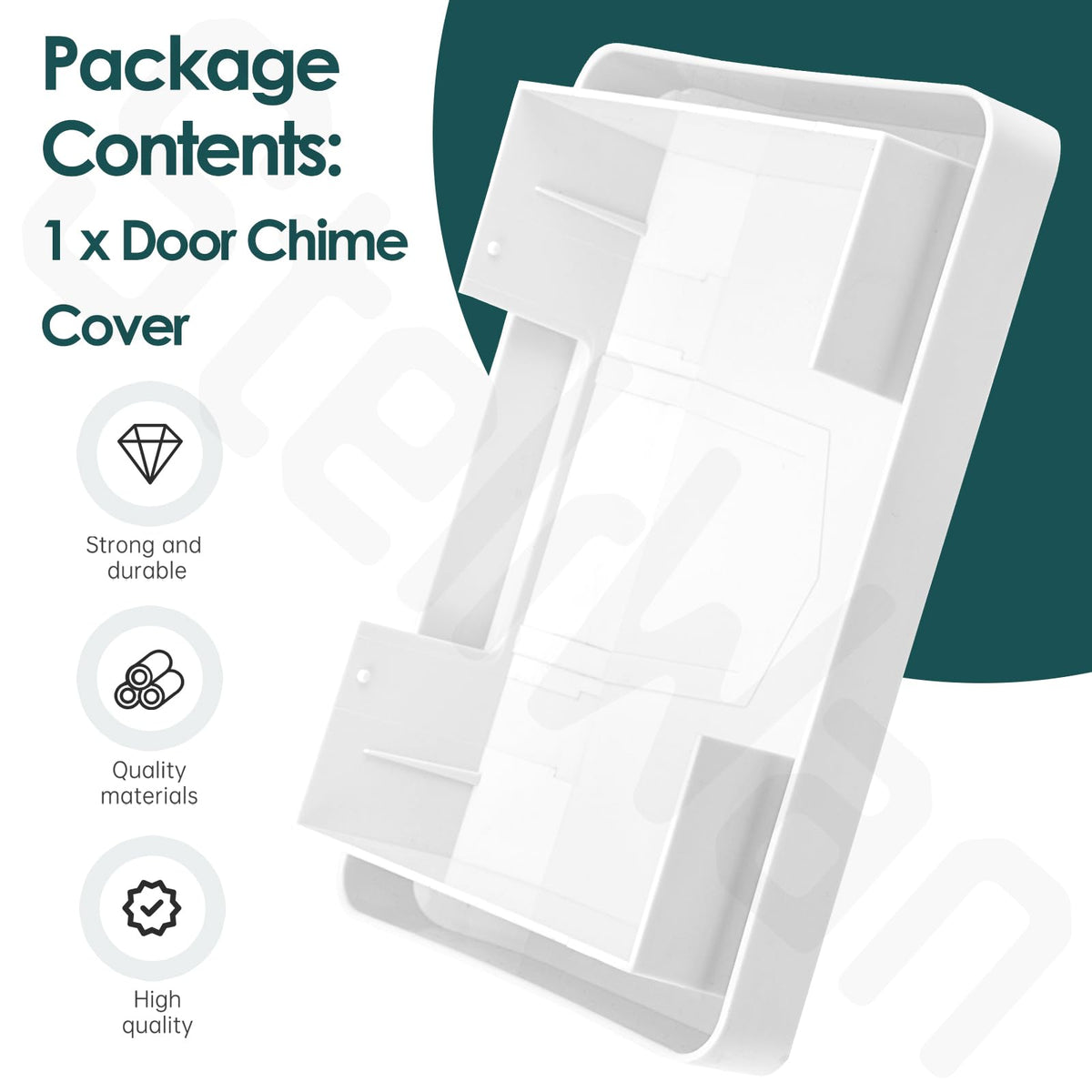 CHM3DCOVER Dørrklokkedekselet (Kun) Kompatibel med Nutone Hardware CHM3D