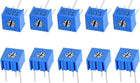 3362 Trimmer Potentiometer 1K Ohm Top Adjustment Horizontal Variable Resistors 10Pcs