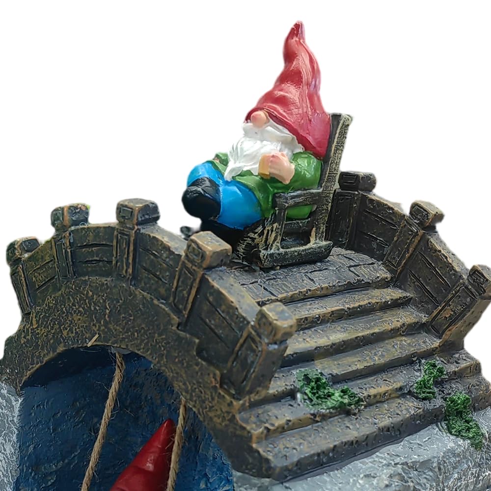 LinkMejor Gnome Decorative Gutter Downspout Extensions, Rain Splash Block.