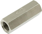 2 Pcs Silver Tone Solid Brass Straight One Way Check Valve