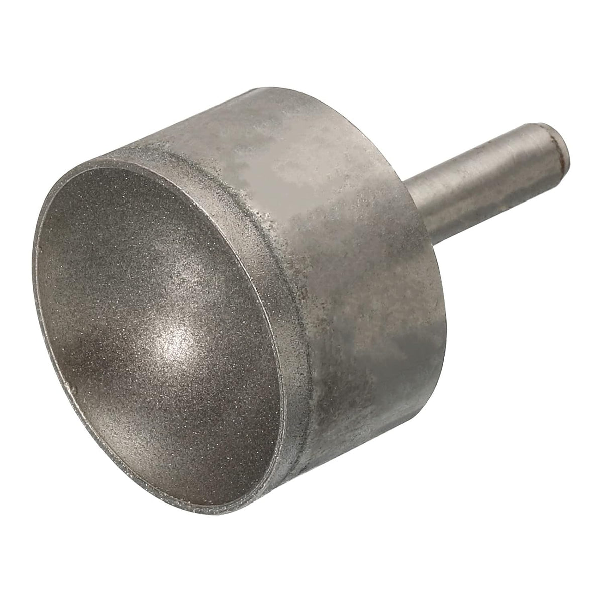Diamond Grinding Mounted Point, 30mm 600 Fine Grits Spherical Concave Head Bead Coarse Grinding Bit for Jade Amber Stone Beeswax Glass