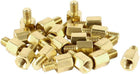 M3 Male Female Hex Spacer Standoff Brass Standoff Spacer Threaded Screws for Printed Circuit Board Motherboard - (20 Pcs)