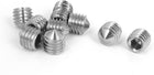 5mm Hex Socket M10x10mm Stainless Steel Hexagon Grub Screws 10pcs
