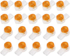 20 Pcs IDC Connector Wire Butt Splice 2 Ports UY Connectors Yellow