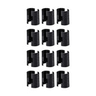 12Paria metallinen kaappi kiinnitys 3/4" pilarille, 24 kpl muovinen korvaaja