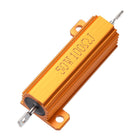 50W 100 Ohm 5% Aluminum Housing Resistor Screw Tap Chassis Mounted Aluminum Case Wirewound Resistor Load Resistors Gold Tone 1pcs