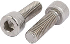 M8x25mm 304 Stainless Steel Left Hand Thread Hex Socket Cap Screw Fastener 2pcs