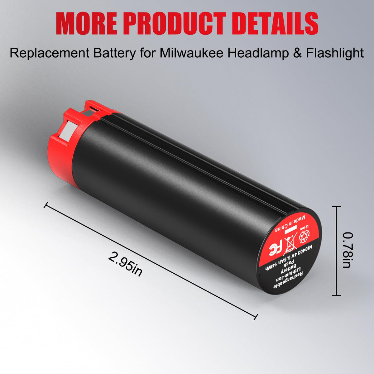 2 ADET 4V 3.5Ah USB Pil Takviyesi Milwaukee Feneri/Fener Için