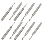 10pcs 1.5mm Tip Groove Flute Tungsten Carbide Micro PCB Drill Bits