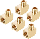 Brass Pipe Fitting 90 Degree Barstock Street Elbow M10 MalexM10 Female Pipe 5pcs