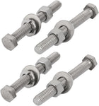 4Set 304 Stainless Steel 3/8"-16 Thread 3" Length Hex Bolt Kit w Washer Nut