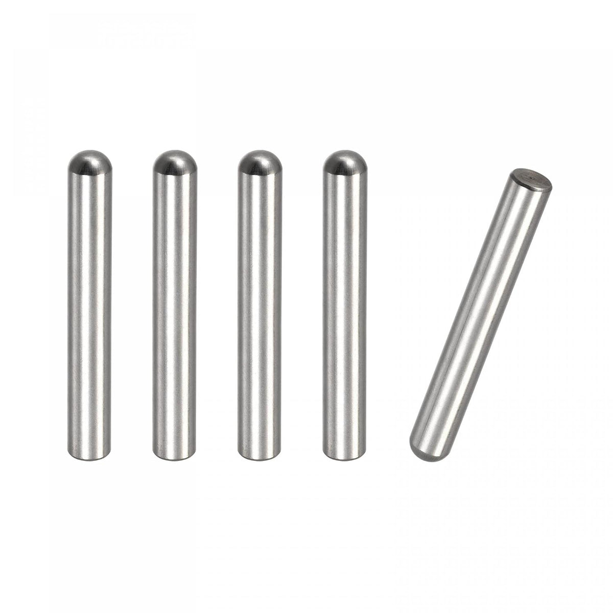 8x60mm Dowel Pins, 5pcs 304 Stainless Steel Round Head Flat Chamfered End Dowel Pin Bunk Bed Pins Shelf Pegs Support Shelves Fasten Elements