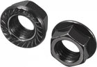 M10 Serrated Flange Hex Lock Nuts, Carbon Steel Black Oxide Finished 50pcs