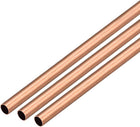 3Pcs Copper Round Tube Pipe 9mm Outside Diameter X 8mm Inside Diameter 500mm Long