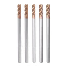 5pcs 3mm Dia 3mm Shank Square Nose End Mill 4 Flutes HRC55 Carbide AlTiN Coated CNC Router Bits Cutter Tools for End Milling CNC Machining