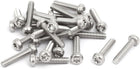 M3x14mm 316 Stainless Steel Pan Head Torx Socket Cap Security Screw 25pcs