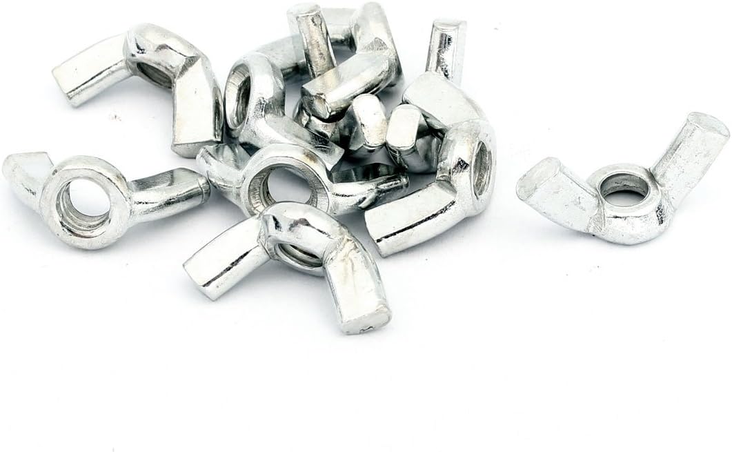 10 pcs 5mm Coarse Thread Qucik Release Metal Wingnut Hardware