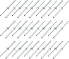 30 Pcs 4mm x 35mm Aluminum/Steel Open End Blind Rivets