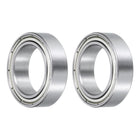 Deep Groove Ball Bearings 63803ZZ, ID 17mm x OD 26mm x Width 7mm Double Metal Seal Bearings, High Speed Sealed Bearing Chrome Steel (2 PCS)