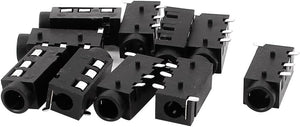 10 ตัว 4Pin หญิง 3.5mm สเตโร แจ็ค หูฟังไมโครโฟน อุปกรณ์เชื่อมต่อตัวต่อตัว