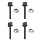 M4 x 35mm Thumb Screw Bolt with T Nut Hand Driven Spade Nylon Plastic Screws Metric Thread for RC Model Aircraft 4 Pcs
