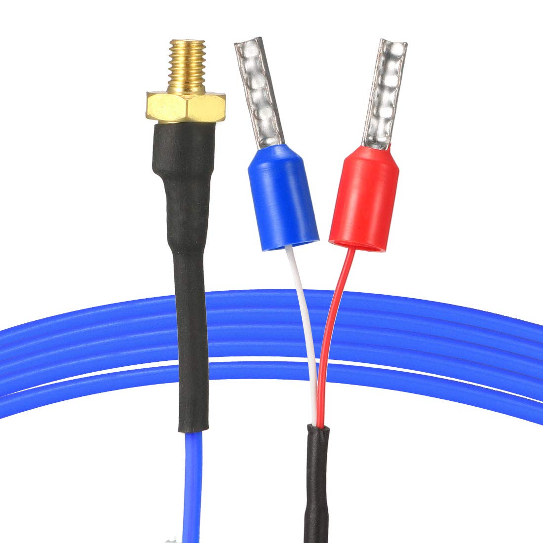 K Type Thermocouple 32-1112F/0-600C Temperature Sensor Probe with 1M Cable M3 Thread for 3D Printer