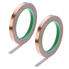 Double Sided Conductive Tape Copper Foil Tape Adhesive 10mm x 20m/21.8yards Length for Guitar, EMI Shielding Crafts, Electrical Repairs, Stained Glass 2 Roll