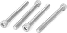 M8x90mm Thread 304 Stainless Steel Hex Socket Head Cap Screw Bolt DIN912 4pcs