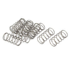 Compression Spring,304 Stainless Steel,16mm OD,1mm Wire Size,35mm Free Length,Silver Tone,10Pcs
