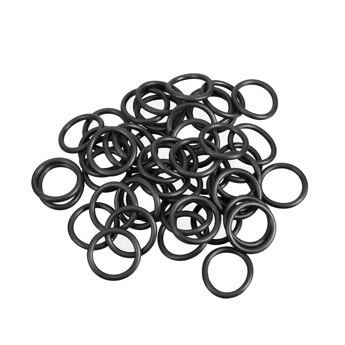 Nitrile Rubber O-Rings 13mm OD 10mm ID 1.5mm Width, Metric Sealing Gasket for Automotive Machine Plumbing, Pack of 50