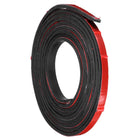 Adhesive Rubber Strips, 0.4" W x 1/8" T x 8'L Solid Neoprene Rubber Sheet Rolls with Adhesive Backing for DIY Gaskets Seals Pads Crafts