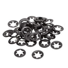 M10 ing Washer 9.2mm I.D. 20mm O.D. Internal Tooth Washers Push-On Locking Speed Clip 65Mn Black Oxide Finish 60pcs