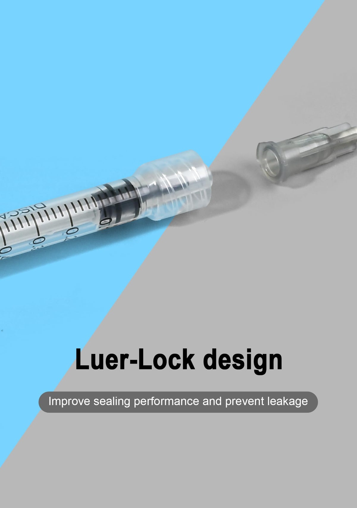 100 Pack 1ml 27G 0.5-Inch Luer Lock Seringue de Laboratoire Scientifique