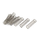 Compression Spring,304 Stainless Steel,10mm OD,0.8mm Wire Size,35mm Free Length,Silver Tone,10Pcs