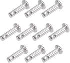 Single Hole Clevis Pins - 3mm X 10mm Flat Head 304 Stainless Steel Link Hinge Pin 10Pcs