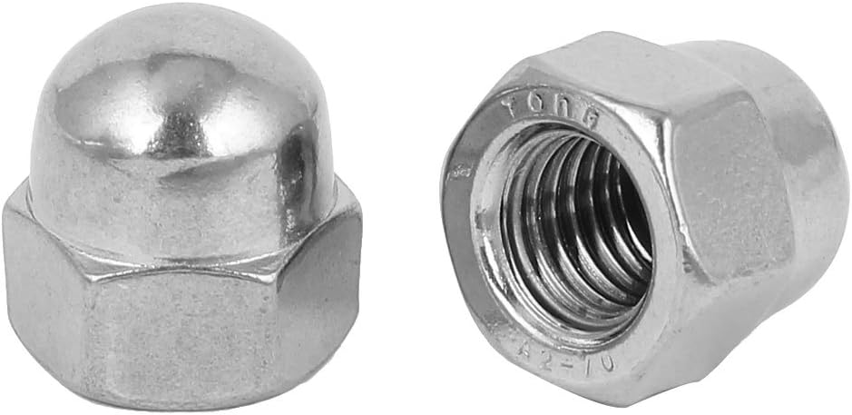 Hex Cap Nuts - 2Pcs M14 Dome Nuts 304 Stainless Steel Hexagon Decorative Cap Nut for Screws Bolts Silver Tone