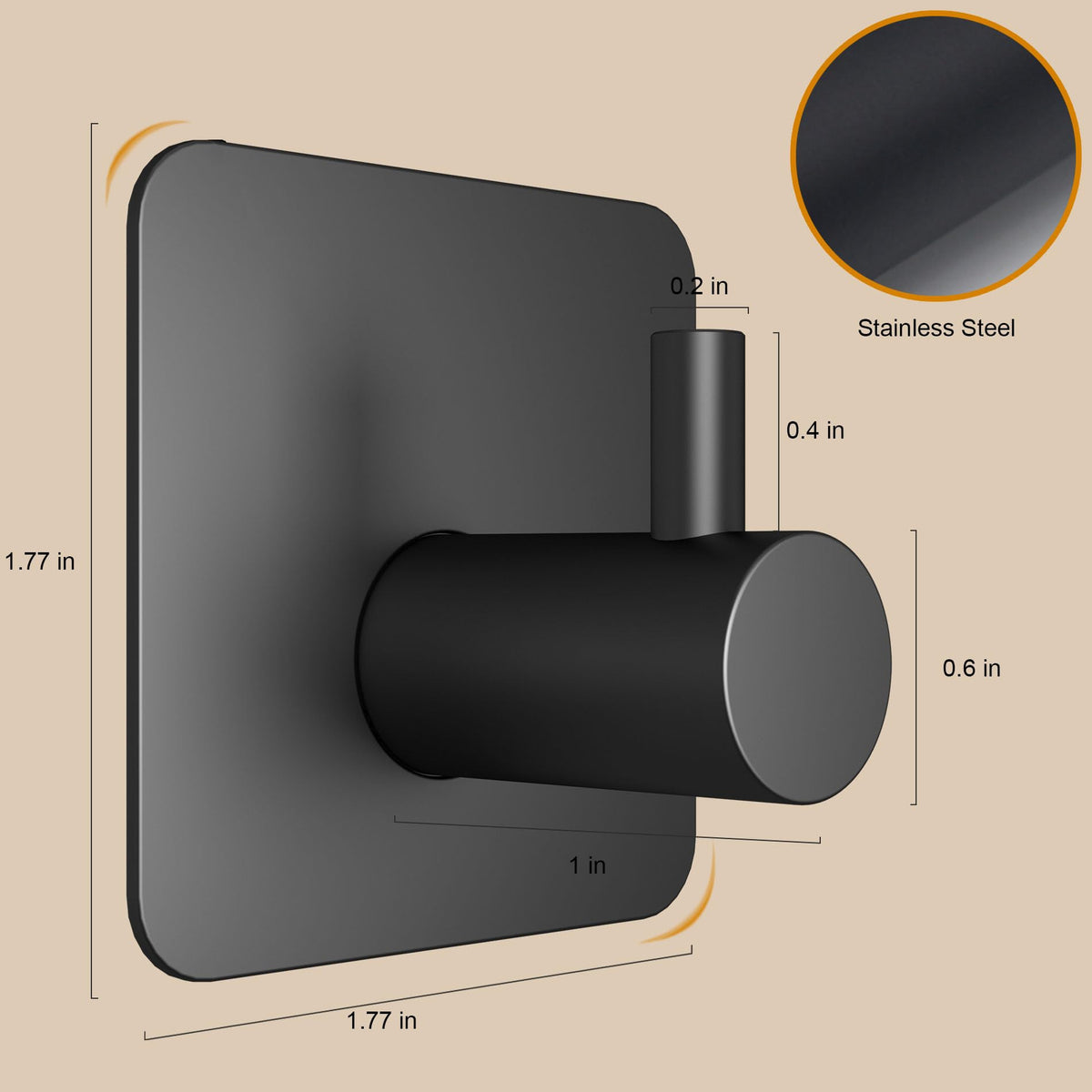 LinkMejor 6 Pz Ganci a Parete Adesivi per Appesi - Ganci da Bagno Impermeabili
