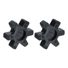 2pcs L099/L100 Jaw Coupling Insert, Flexible Solid Type NBR Rubber Jaw Coupling Center Inserts for L Jaw Coupling L-Jaw Coupler Set, Black